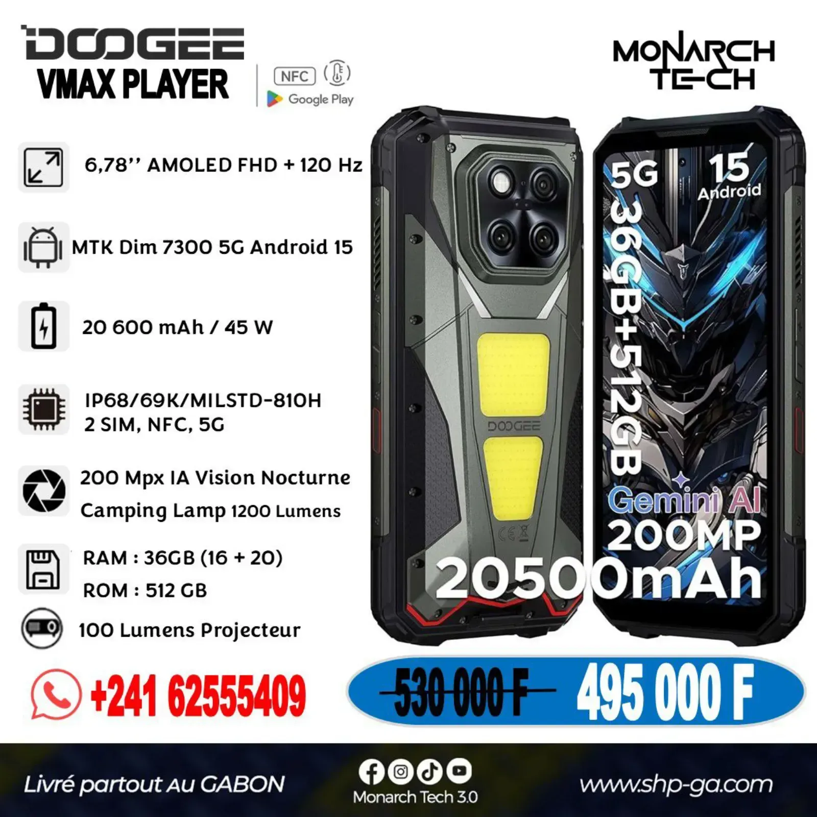 Main Photo - Marketplace | Téléphone Dcogee Vmax Player, Petit paris, Libreville, Gabon | Electronics & Media 