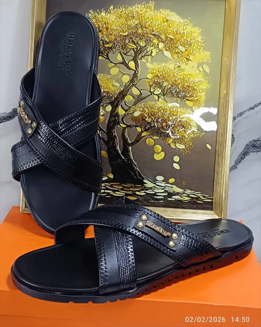 Gallery Photo 4 - Marketplace | Men’s Luxury Leather Sandals – 11,000 Fcfa 🔥, Bonduma, Buea, Cameroon | Clothing, Shoes, & Others  > Men's shoes