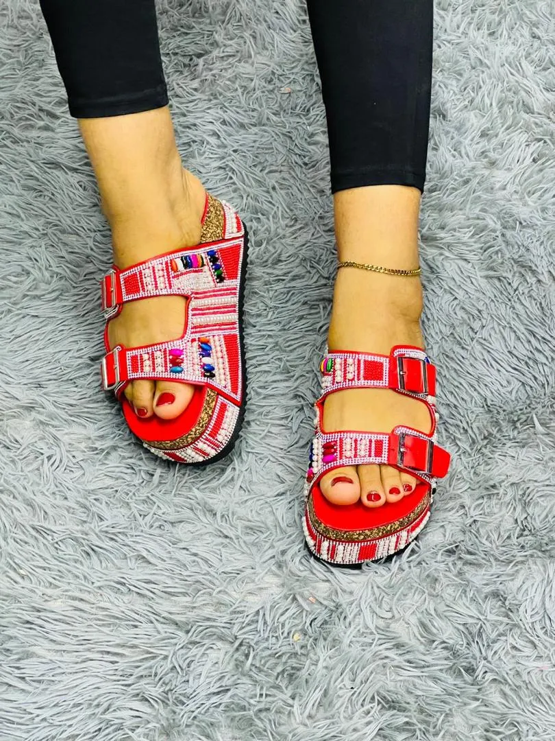 Main Photo - Marketplace | Babouche Avec Perles, Akwa-Douche, Douala, Cameroon | Clothing, Shoes, & Others  > Women's shoes