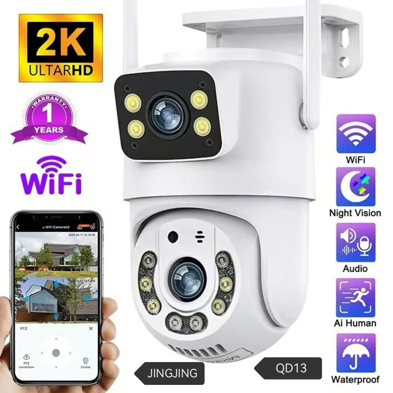 Gallery Photo 3 - Marketplace | Ultimate 2K Ultra Hd Smart Security Camera – Protect What Matters 🛡️, Sandpit, Buea, Cameroon | Electronics & Media  > Cameras & Photography