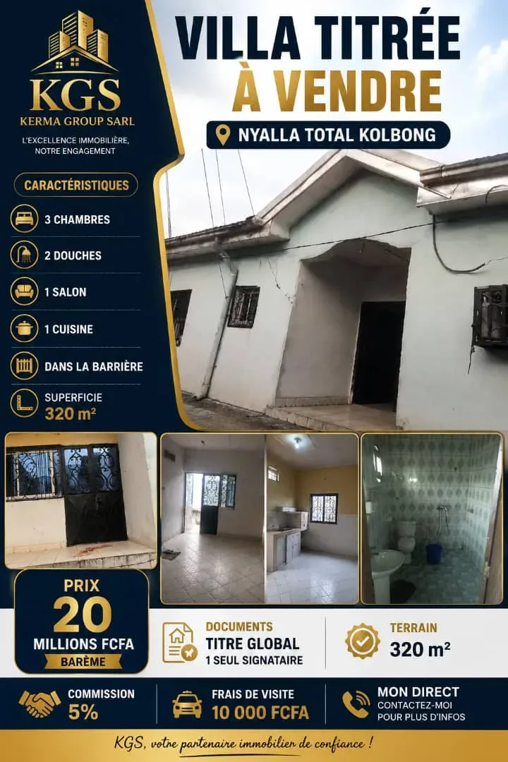 Main Photo - Real Estate | House For Sale | Villa Titrée À Vendre – Nyalla Total Nkolbong 🔥🏡, Nyalla Bassa, Douala, Cameroon